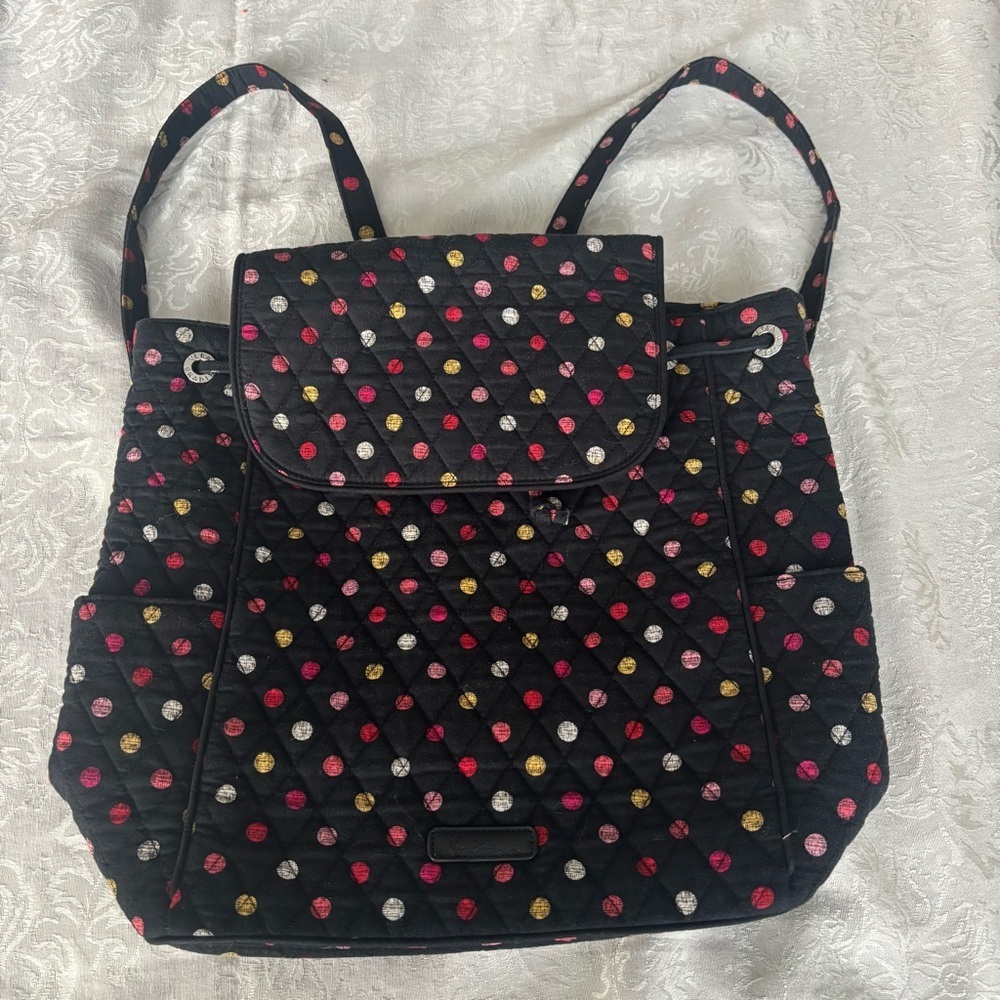 Vera Bradley Havana Dots Drawstring Backpack